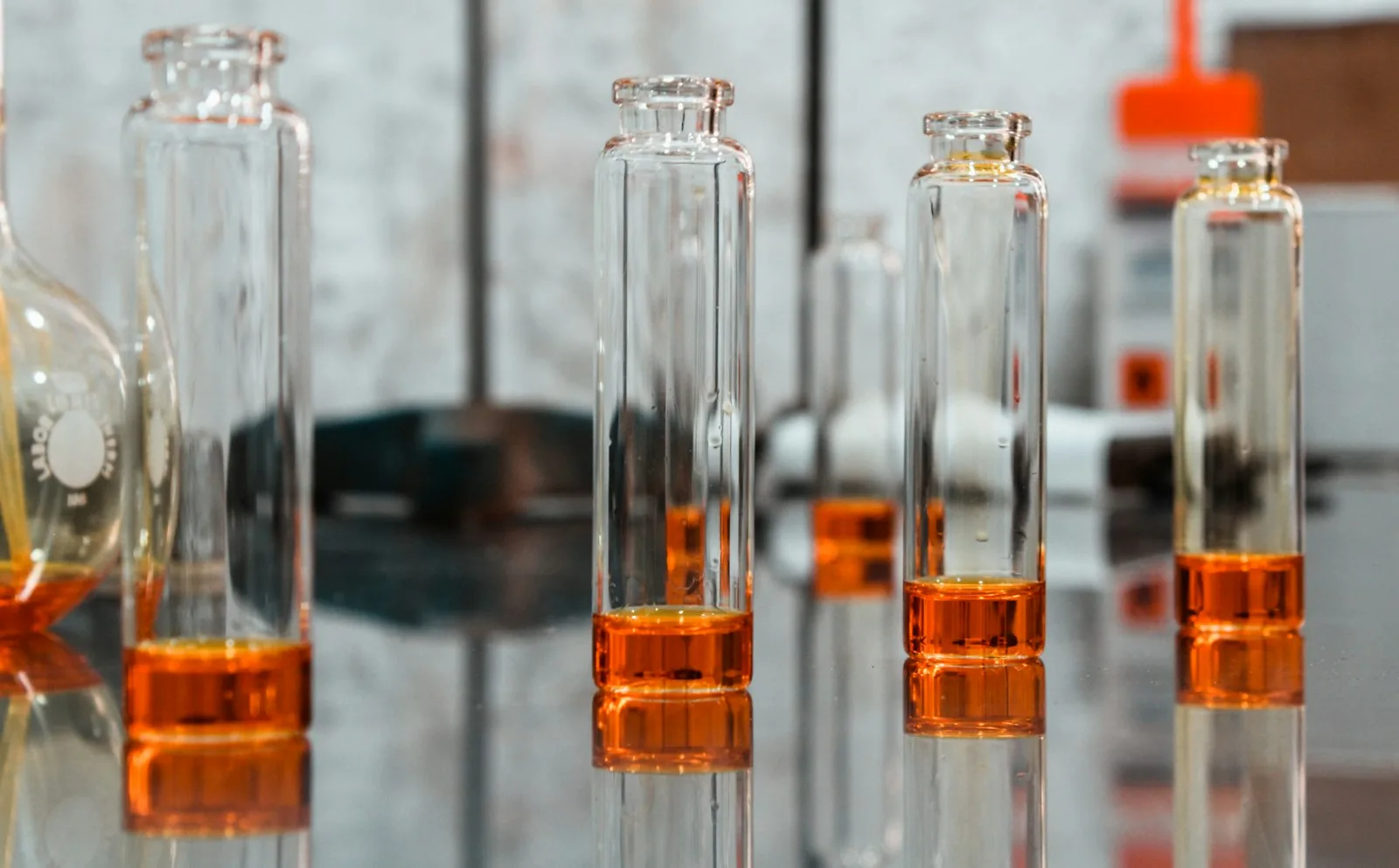 Illustrative image: laboratory reagent vials